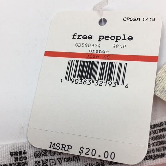 Intimately Free People Neon Orange Racer Back Lace Bralette Size XS NWT - Picture 6 of 14